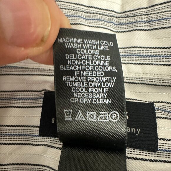 Axcess By Claiborne Mens XL Button Up Long Sleeve Striped Shirt - Picture 4 of 4